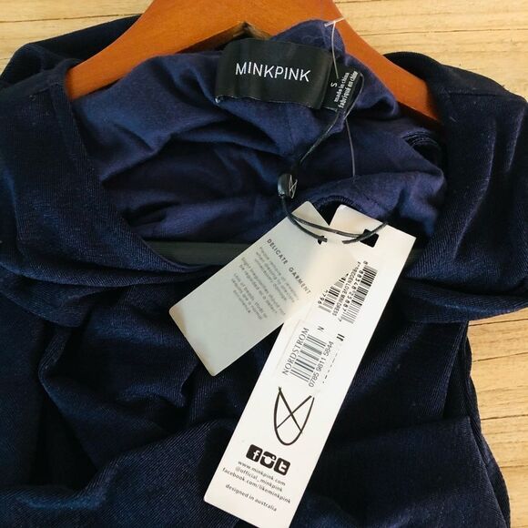 MINKPINK Navy Sleeveless Dress - Picture 5 of 5